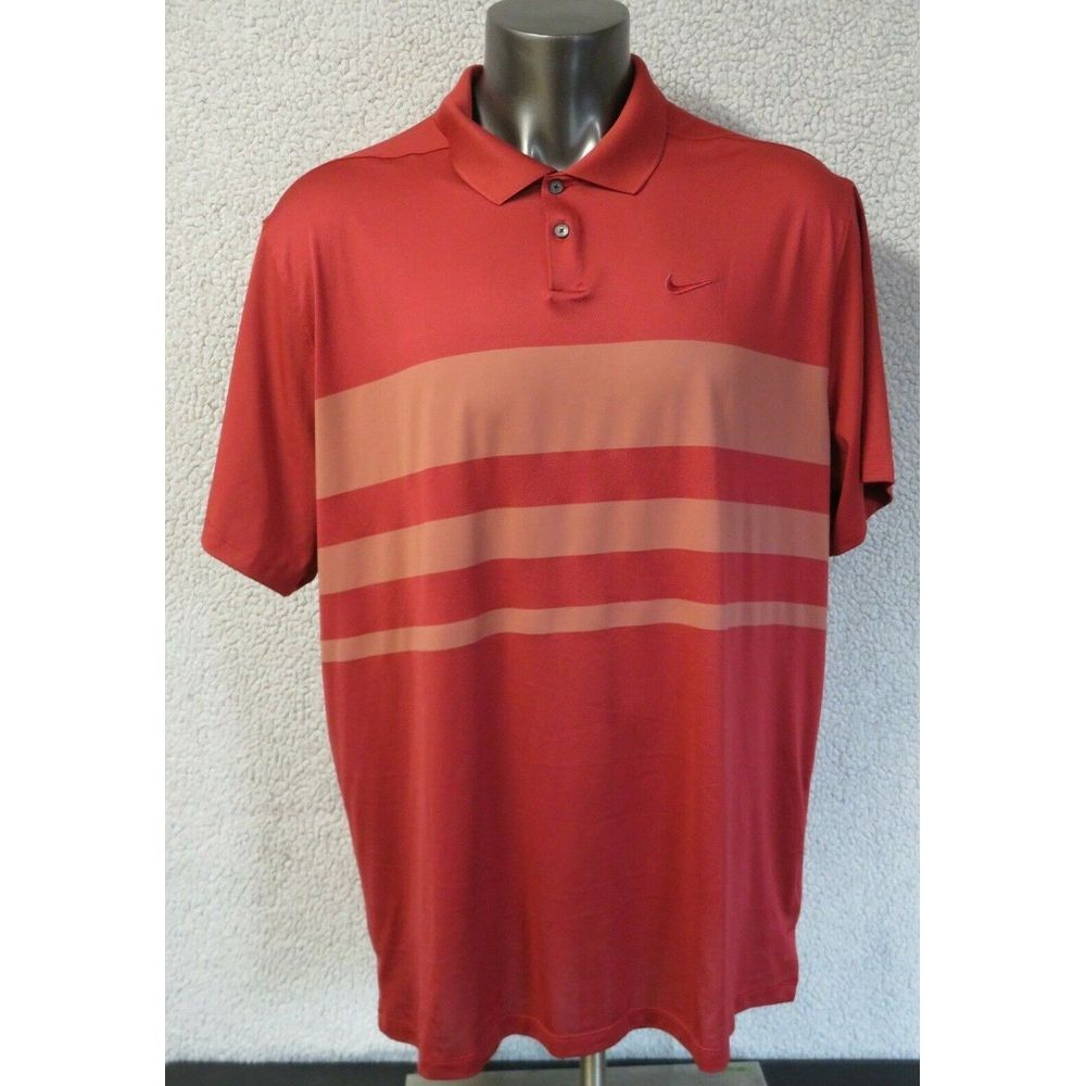 Mens NIKE Golf Polo Shirt Size XXL 2XL Red Standard Fit BV0474-609 Short Sleeve